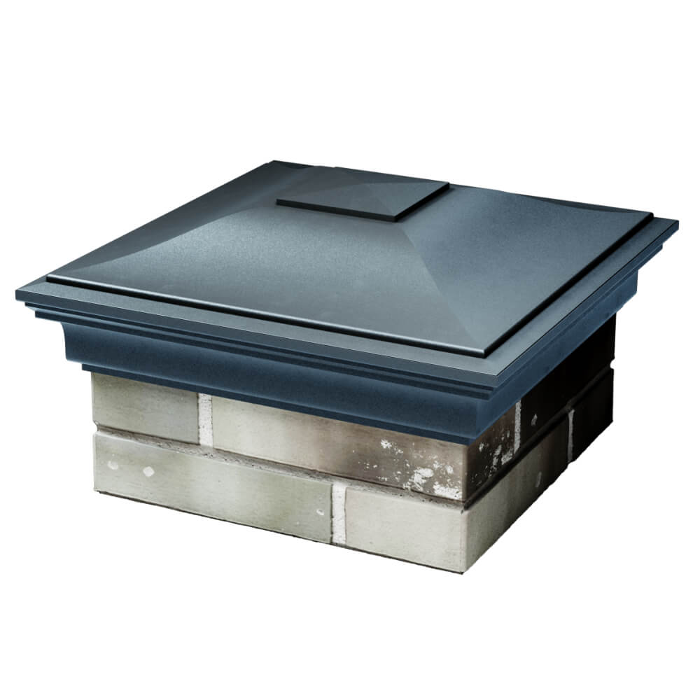 Колпак Zking Монблан Серый на столб 1.5х1.5 кирпича (385х385мм) в Белогорске фото