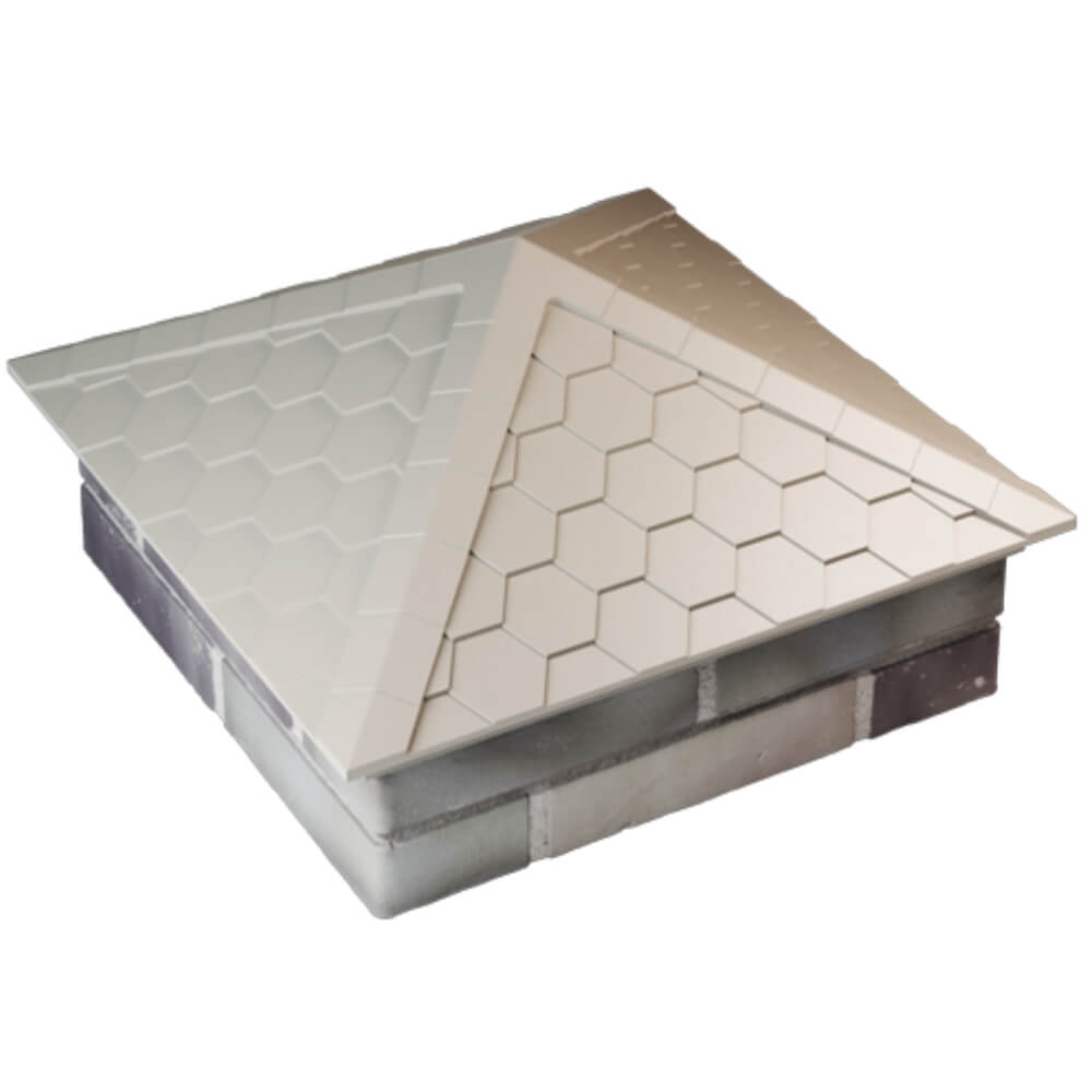 Колпак Zking Эверест Бежевый на столб 2х2 кирпича (535х535мм) Белогорск фото