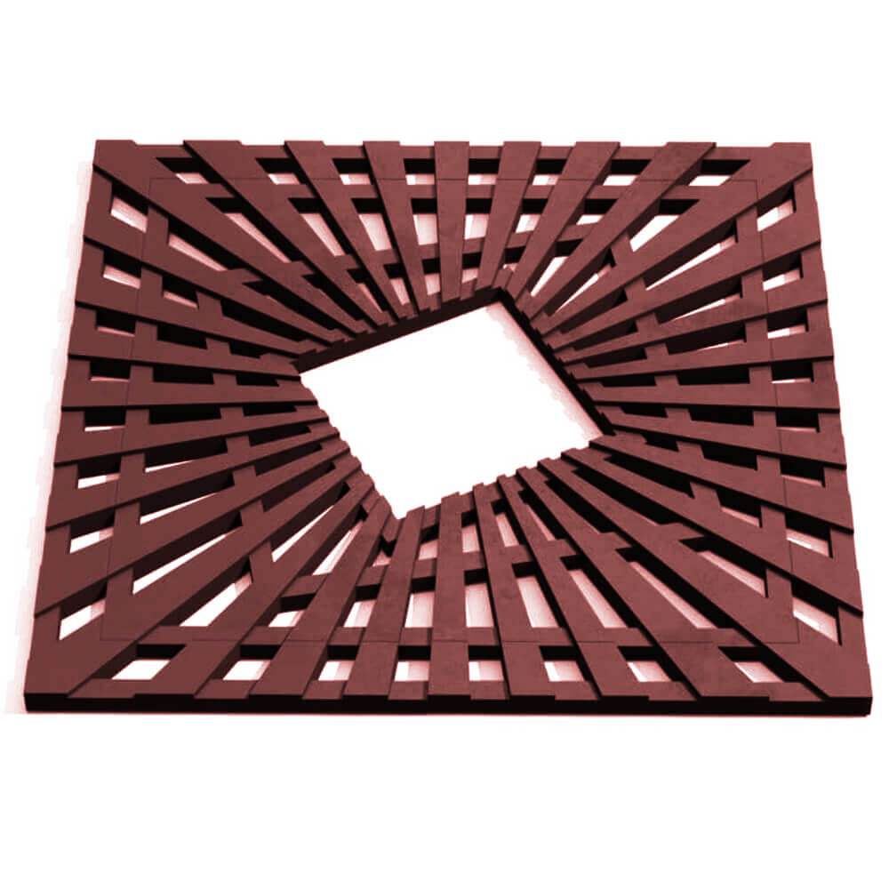 Приствольная решетка для дерева ZKING ATMOSPHERE 1.2х1.2м Коричневая Белогорск фото