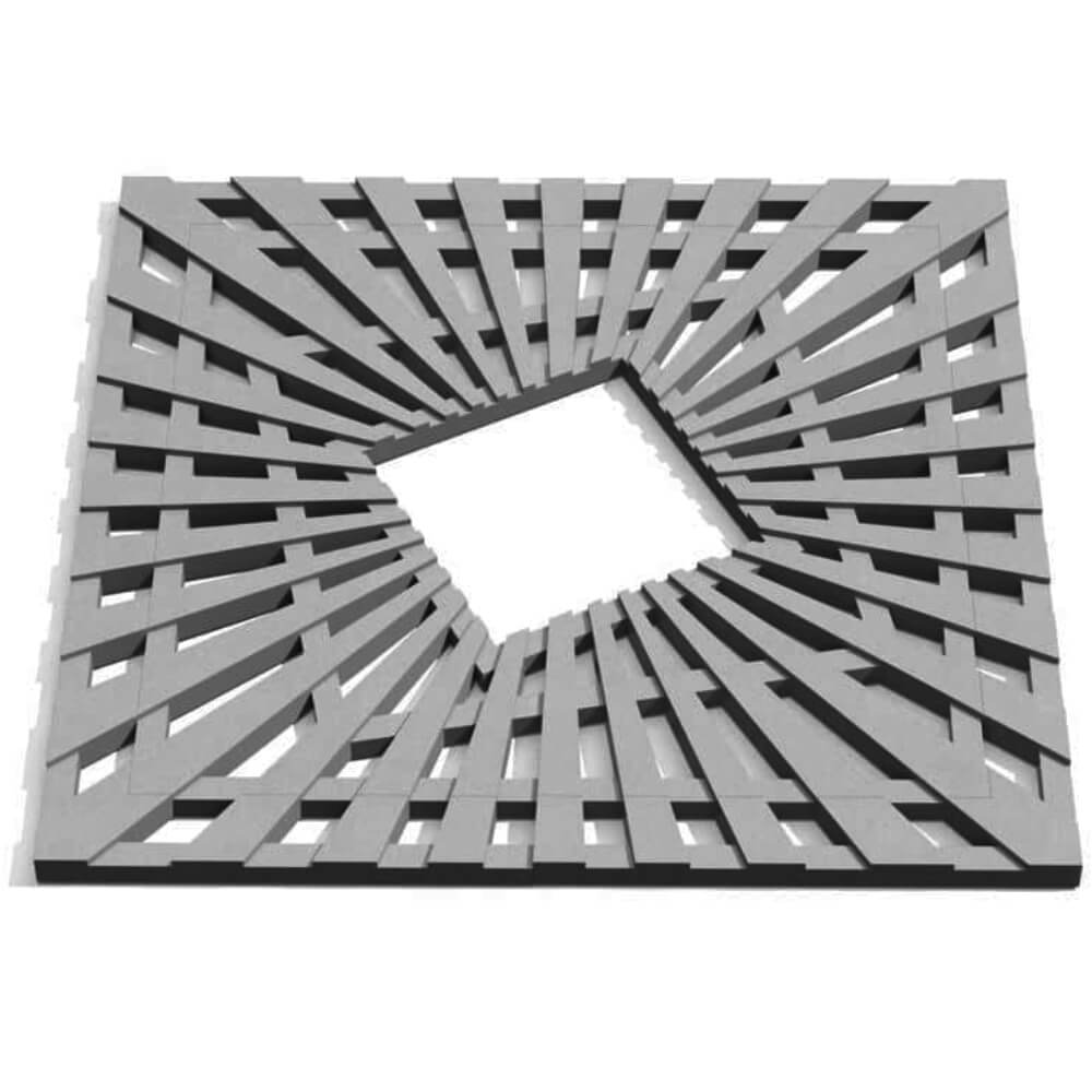 Приствольная решетка для дерева ZKING ATMOSPHERE 1.2х1.2м Серая Белогорск фото