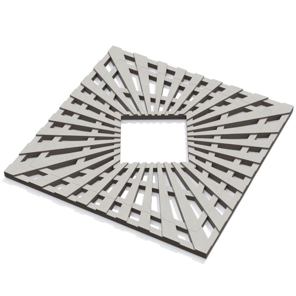 Приствольная решетка для дерева ZKING ATMOSPHERE 1.2х1.2м Бежевая в Белогорске фото