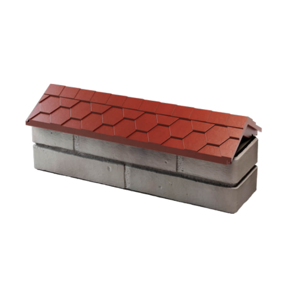 Парапет Zking Эверест Красный с посадкой на 0.5 кирпича (130мм) в Белогорске фото