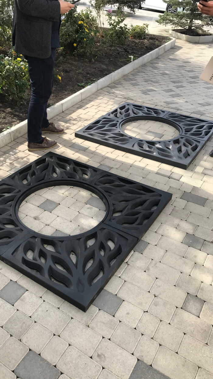 Приствольная решетка для дерева ZKING CRUST 1.2х1.2м Черная в Белогорске фото