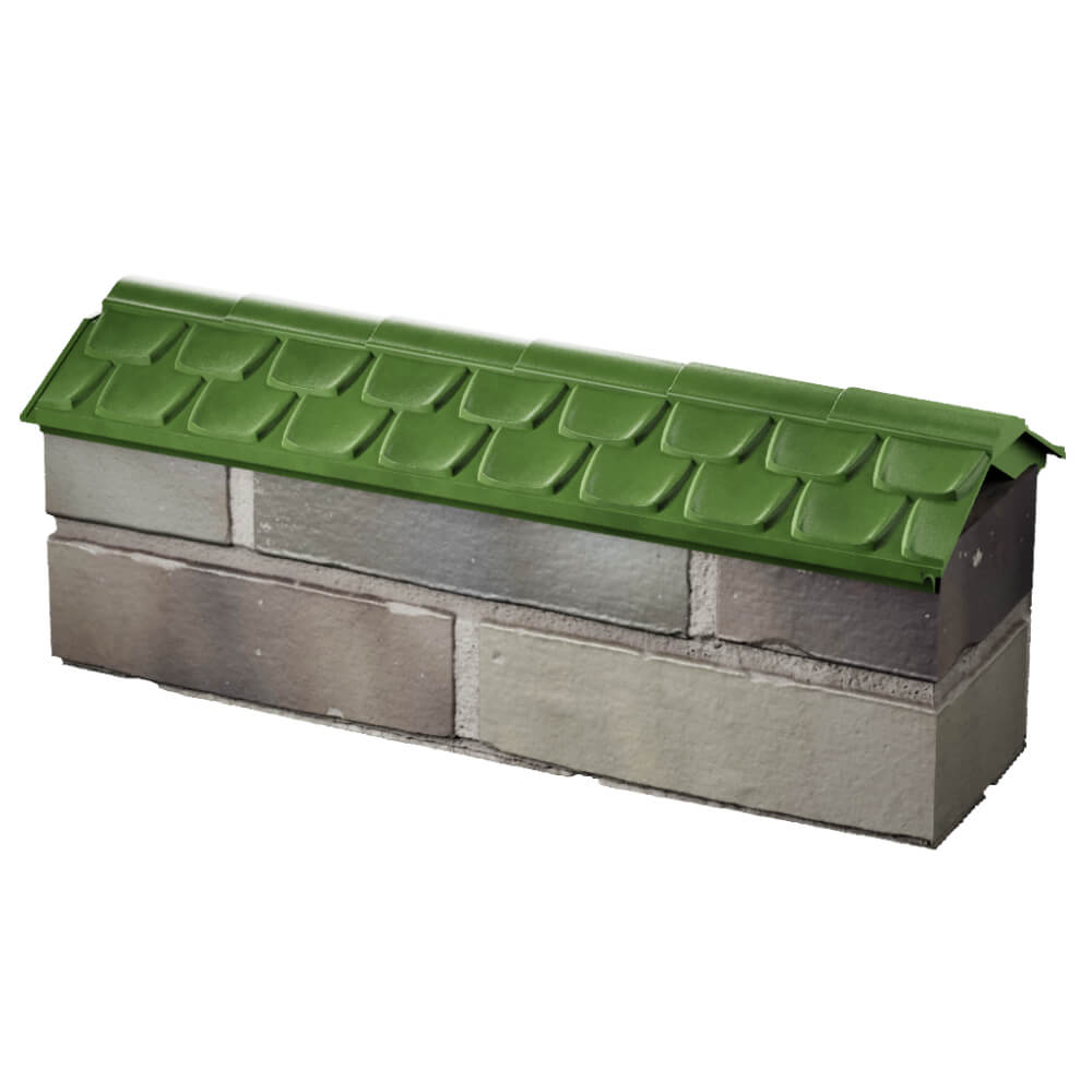 Парапет Zking Эльбрус Зеленый с посадкой на 0.5 кирпича (130мм) в Белогорске фото