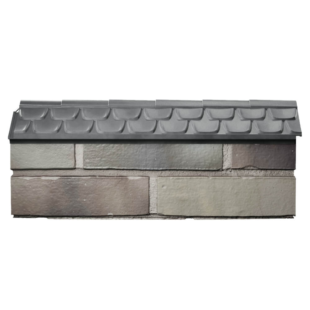 Парапет Zking Эльбрус Серый с посадкой на 0.5 кирпича (130мм) в Белогорске фото