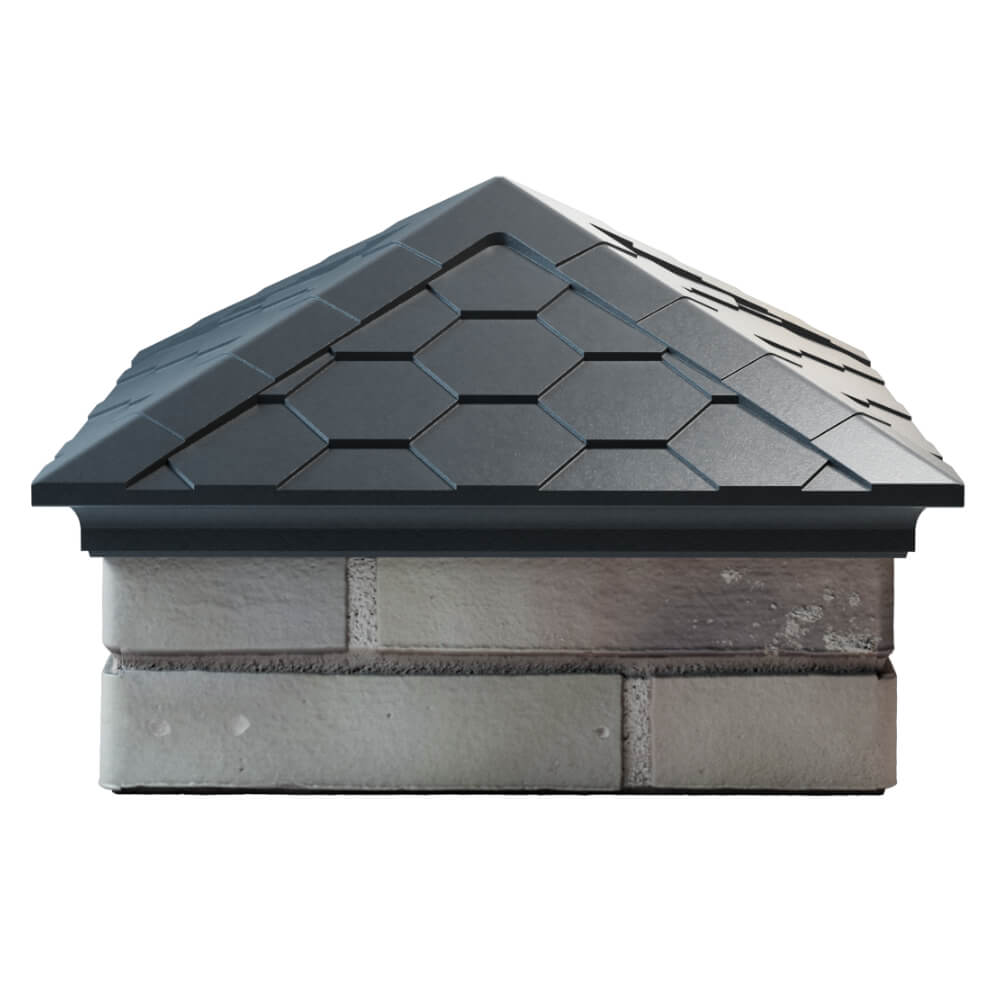 Колпак Zking Эверест Серый на столб 1.5х1.5 кирпича (390х390мм) Белогорск фото