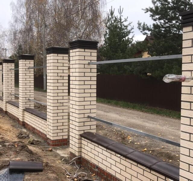 Колпак Zking Бона ХайТек Коричневый на столб 1.5х1.5 кирпича (385х385мм) в Белогорске фото