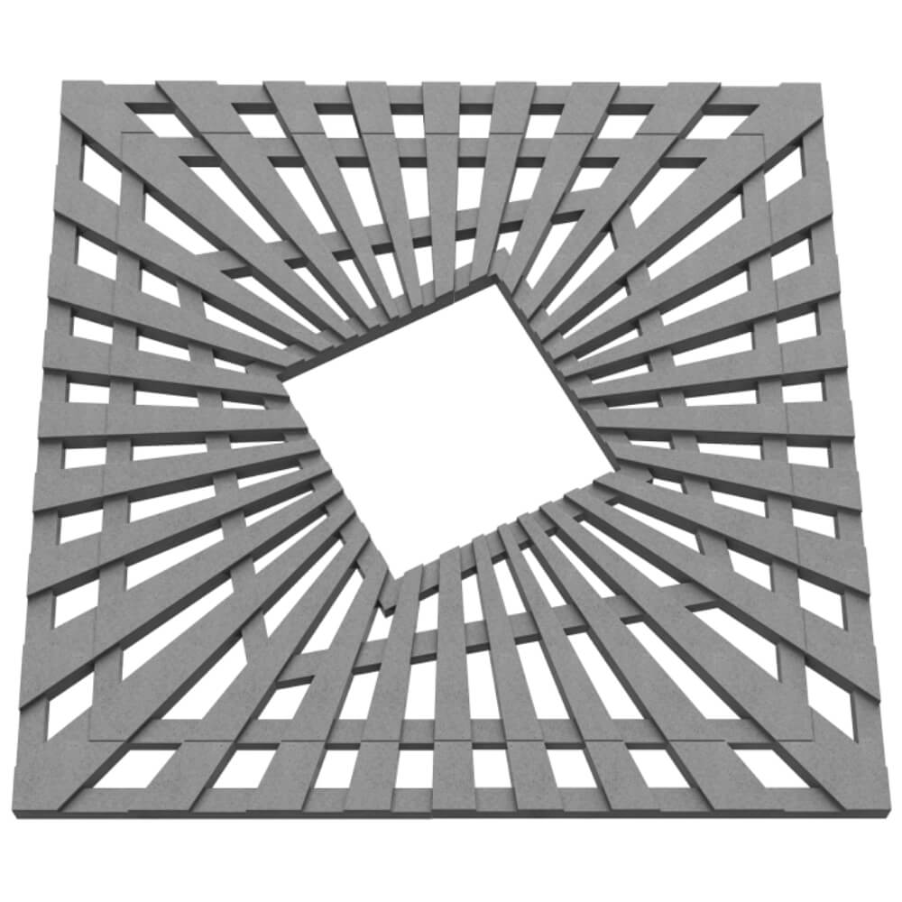 Приствольная решетка для дерева ZKING ATMOSPHERE 1.2х1.2м Серая в Белогорске фото