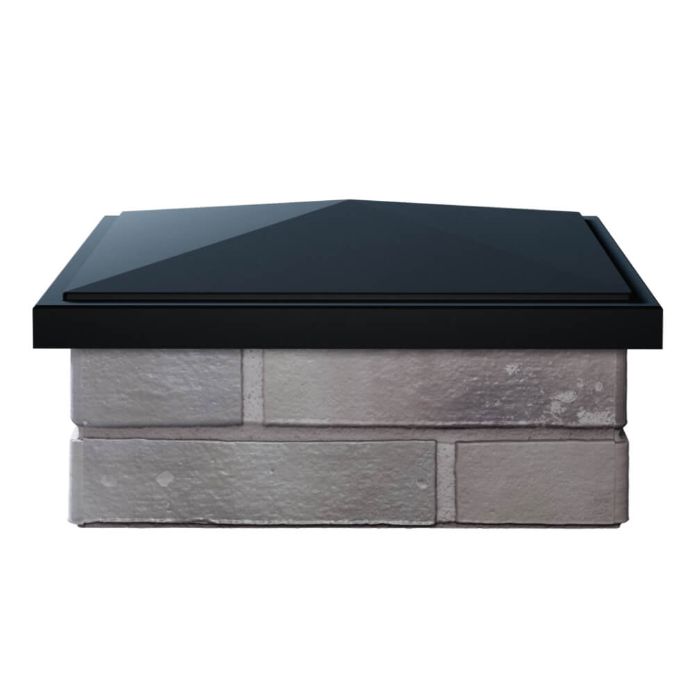 Колпак Zking БонаМоно Черный на столб 1.5х1.5 кирпича (385х385, 400х400мм) Белогорск фото