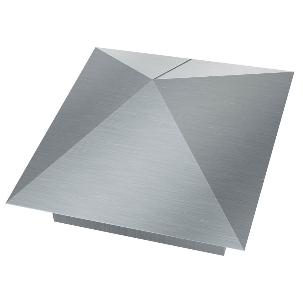 Колпак металлический 380х380мм оцинкованный заборный Белогорск фото