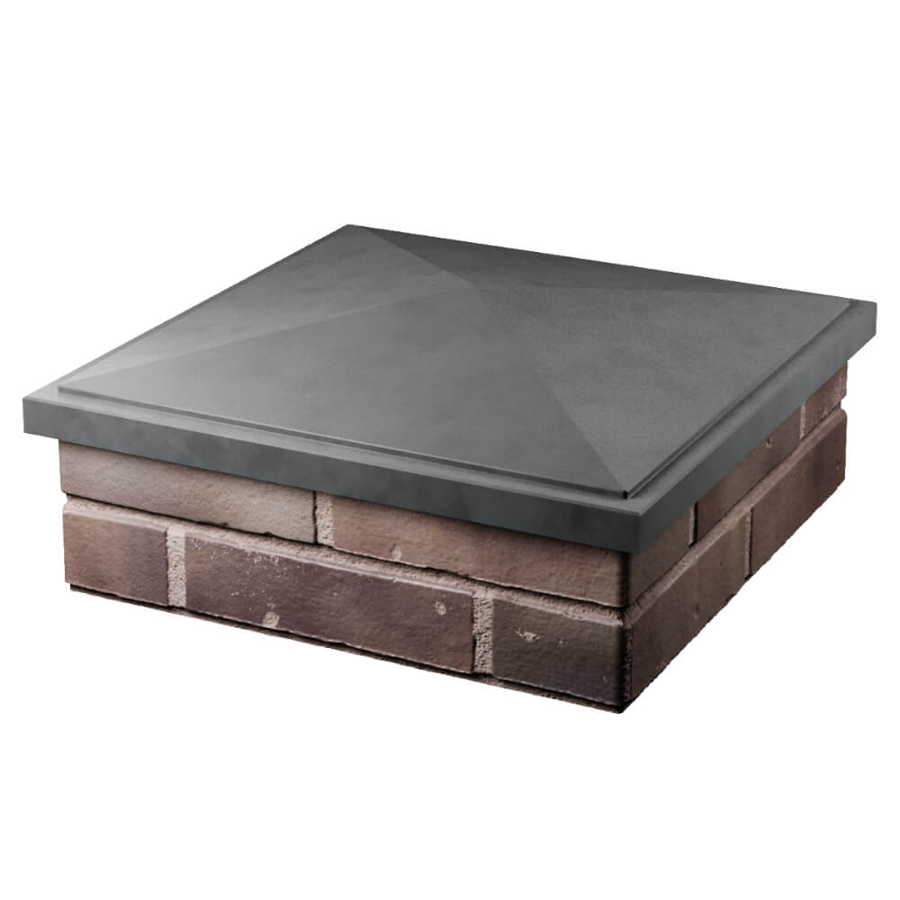 Колпак Zking БонаМоно Серый на столб 2х2 кирпича (515х515, 530х530мм) в Белогорске фото