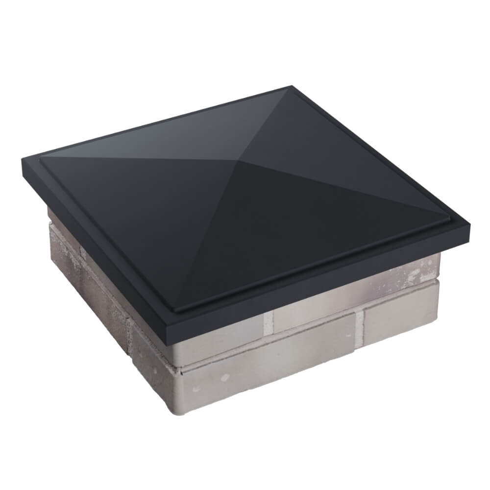 Колпак Zking БонаМоно Серый на столб 1.5х1.5 кирпича (385х385, 400х400мм) в Белогорске фото