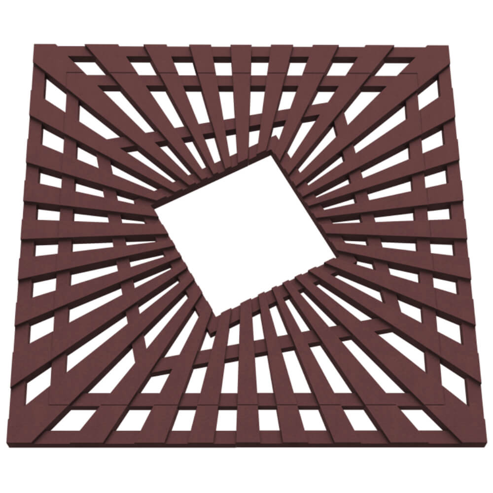 Приствольная решетка для дерева ZKING ATMOSPHERE 1.2х1.2м Коричневая в Белогорске фото