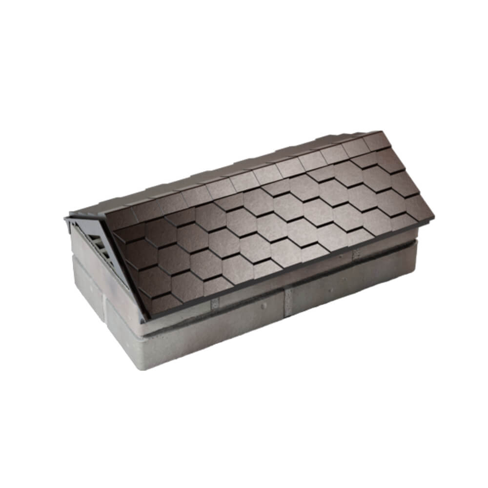 Парапет Zking Эверест Коричневый с посадкой на 1 кирпич (200/225/255мм) в Белогорске фото