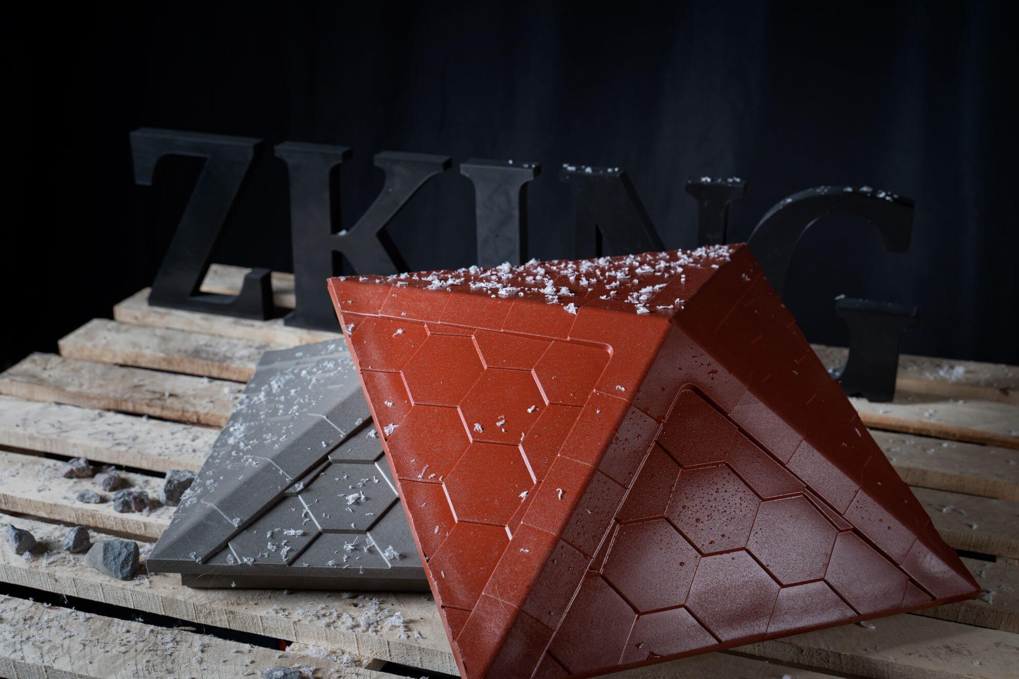 Колпак Zking Эверест Красный на столб 1.5х1.5 кирпича (390х390мм) в Белогорске фото