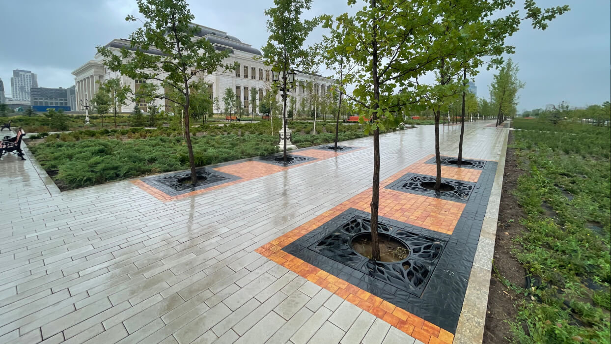 Приствольная решетка для дерева ZKING CRUST 1.2х1.2м Черная в Белогорске фото