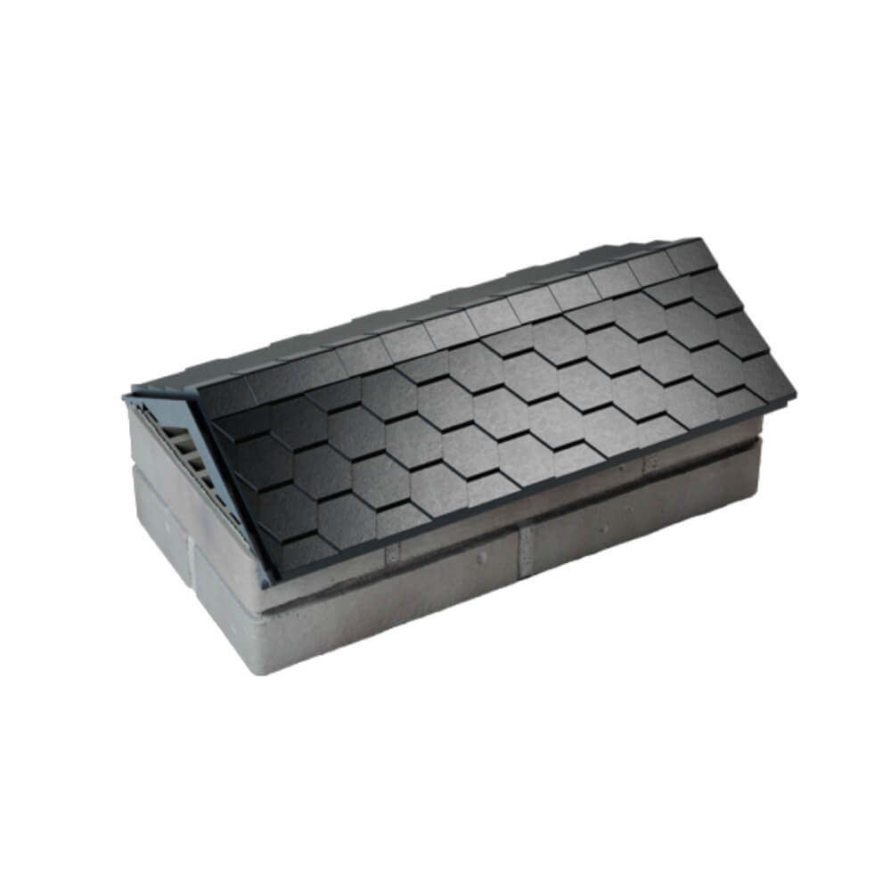 Парапет Zking Эверест Черный с посадкой на 1 кирпич (200/225/255мм) в Белогорске фото