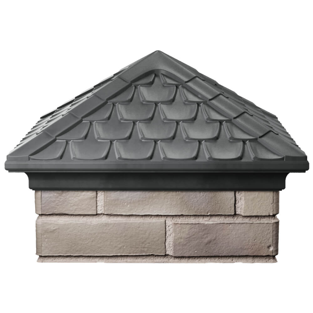 Колпак Zking Эльбрус Серый на столб 1.5х1.5 кирпича (385х385мм) Белогорск фото