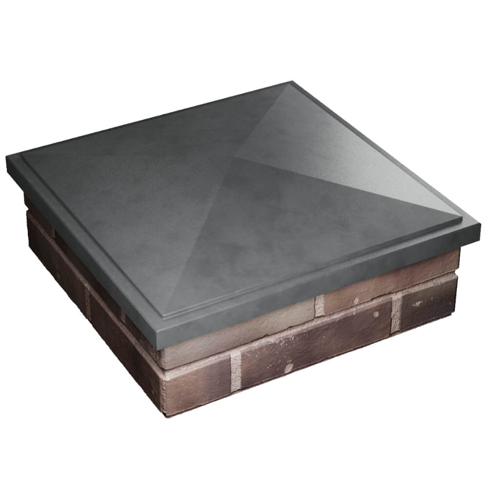 Колпак Zking БонаМоно Серый на столб 2х2 кирпича (515х515, 530х530мм) в Белогорске фото