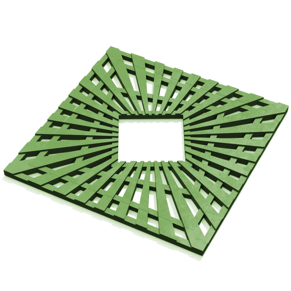 Приствольная решетка для дерева ZKING ATMOSPHERE 1.2х1.2м Зеленая в Белогорске фото