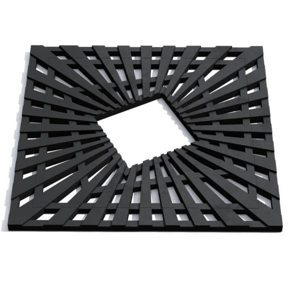 Приствольная решетка для дерева ZKING ATMOSPHERE 1.2х1.2м Черная Белогорск фото