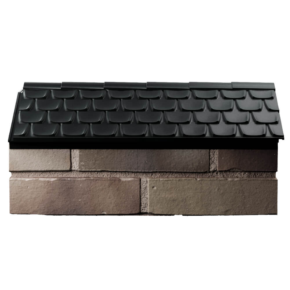 Парапет Zking Эльбрус Черный с посадкой на 1 кирпич (255мм) в Белогорске фото