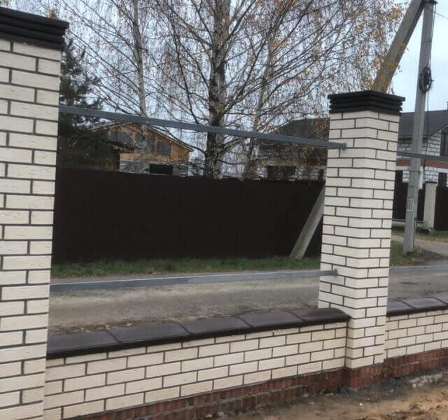 Колпак Zking Бона ХайТек Коричневый на столб 1.5х1.5 кирпича (385х385мм) в Белогорске фото