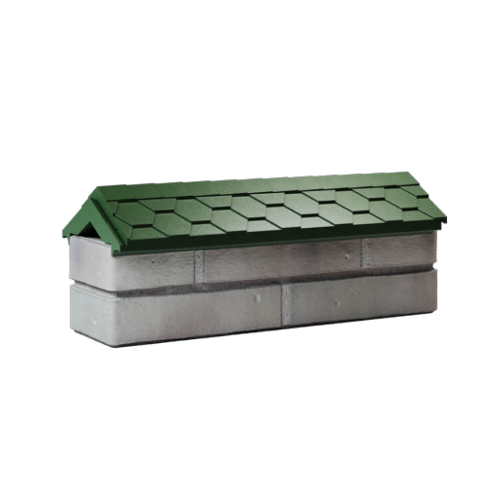 Парапет Zking Эверест Зеленый с посадкой на 0.5 кирпича (130мм) Белогорск фото