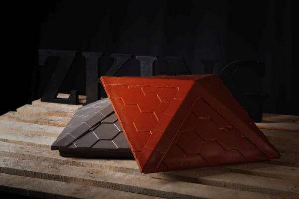 Колпак Zking Эверест Красный на столб 1.5х1.5 кирпича (390х390мм) в Белогорске фото