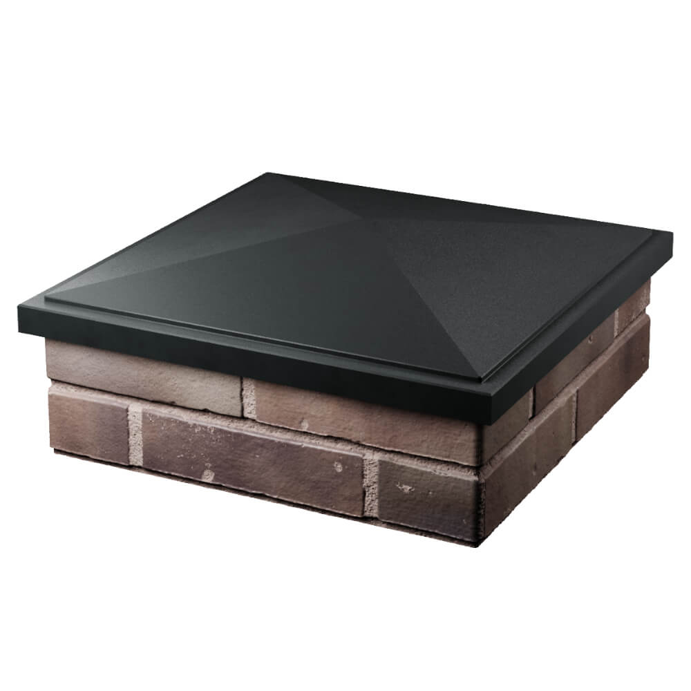 Колпак Zking БонаМоно Черный на столб 2х2 кирпича (515х515, 530х530мм) в Белогорске фото