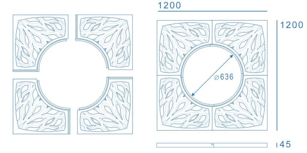 Приствольная решетка для дерева ZKING CRUST 1.2х1.2м Черная в Белогорске фото