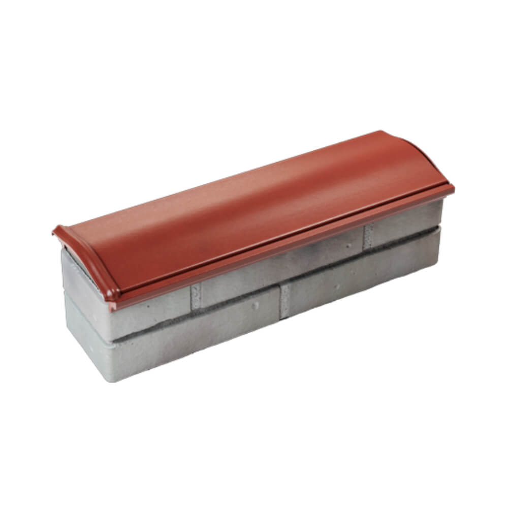 Парапет Zking Монблан Красный посадка на 0.5 кирпича (130мм)