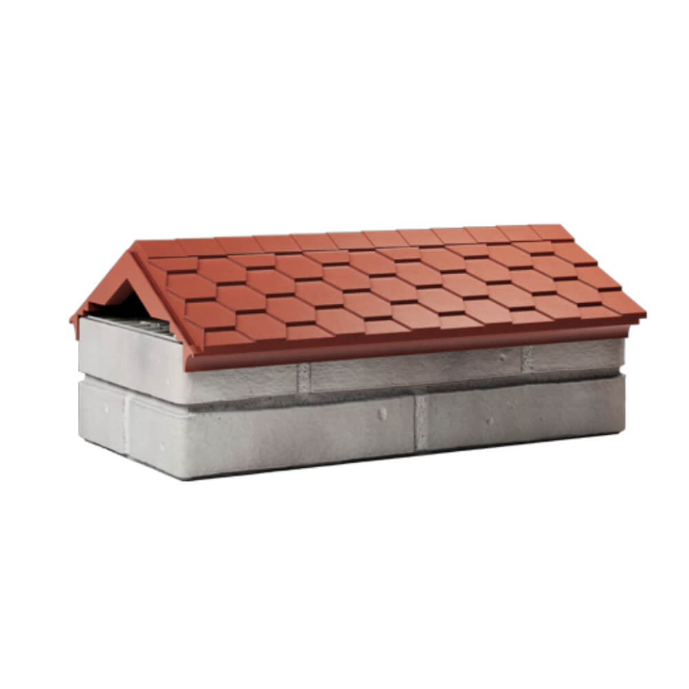 Парапет Zking Эверест Красный с посадкой на 1 кирпич (200/225/255мм) Белогорск фото