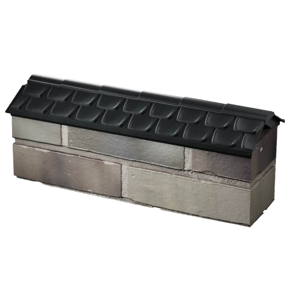 Парапет Zking Эльбрус Черный с посадкой на 0.5 кирпича (130мм) в Белогорске фото