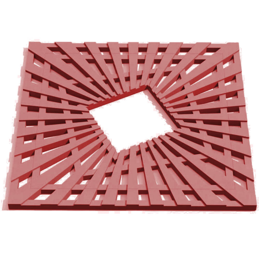 Приствольная решетка для дерева ZKING ATMOSPHERE 1.2х1.2м Красная Белогорск фото