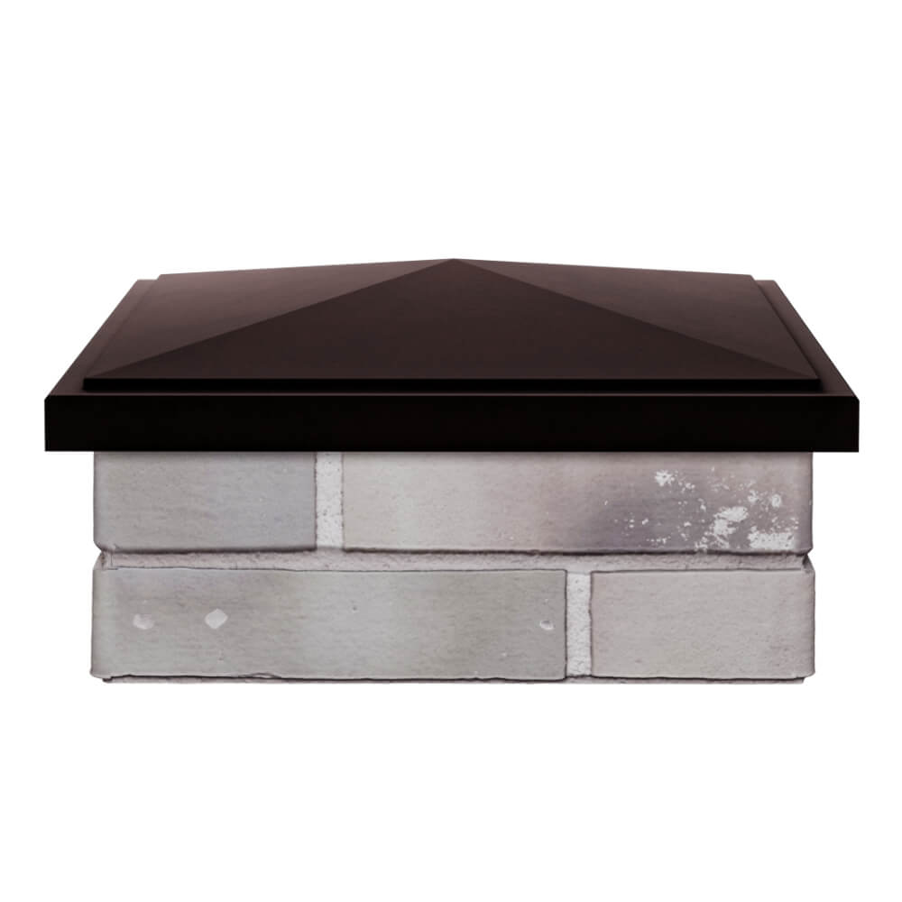 Колпак Zking БонаМоно Коричневый на столб 1.5х1.5 кирпича (385х385, 400х400мм) Белогорск фото