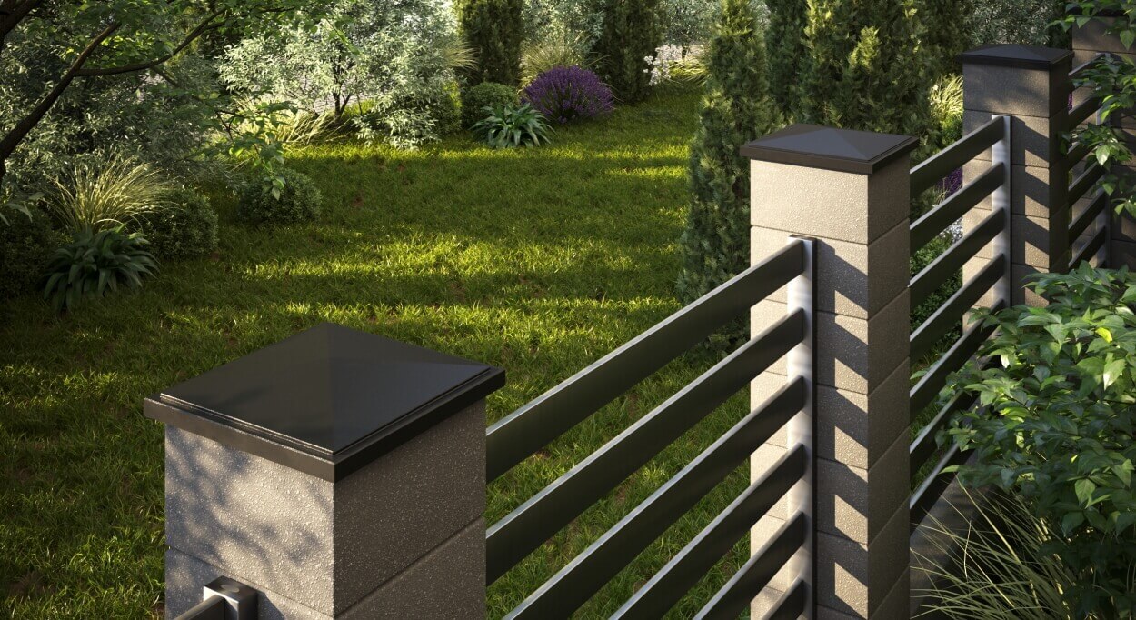 Колпак Zking БонаМоно Коричневый на столб 1.5х1.5 кирпича (385х385, 400х400мм) в Белогорске фото