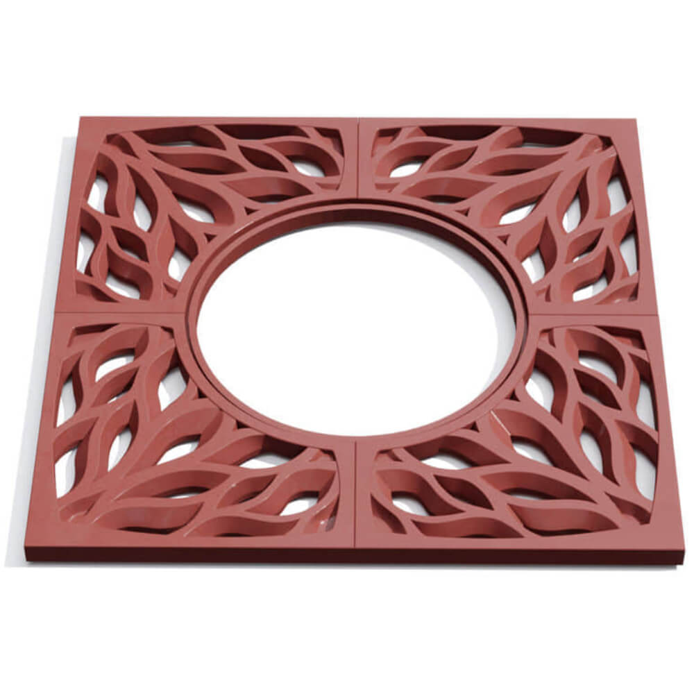 Приствольная решетка для дерева ZKING CRUST 1.2х1.2м Красная Белогорск фото