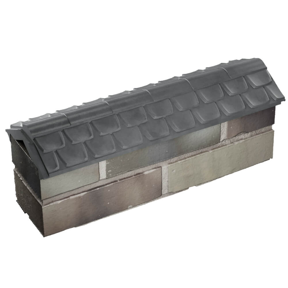 Парапет Zking Эльбрус Серый с посадкой на 0.5 кирпича (130мм) в Белогорске фото