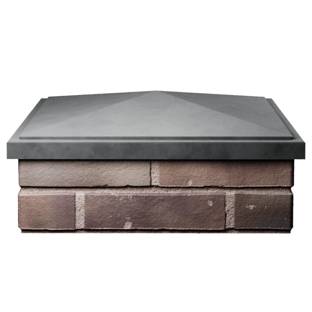 Колпак Zking БонаМоно Серый на столб 2х2 кирпича (515х515, 530х530мм) Белогорск фото