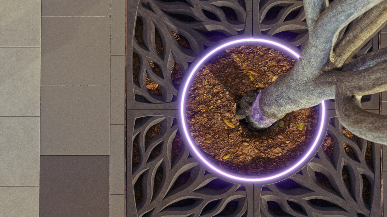 Приствольная решетка для дерева ZKING CRUST 1.2х1.2м Черная в Белогорске фото