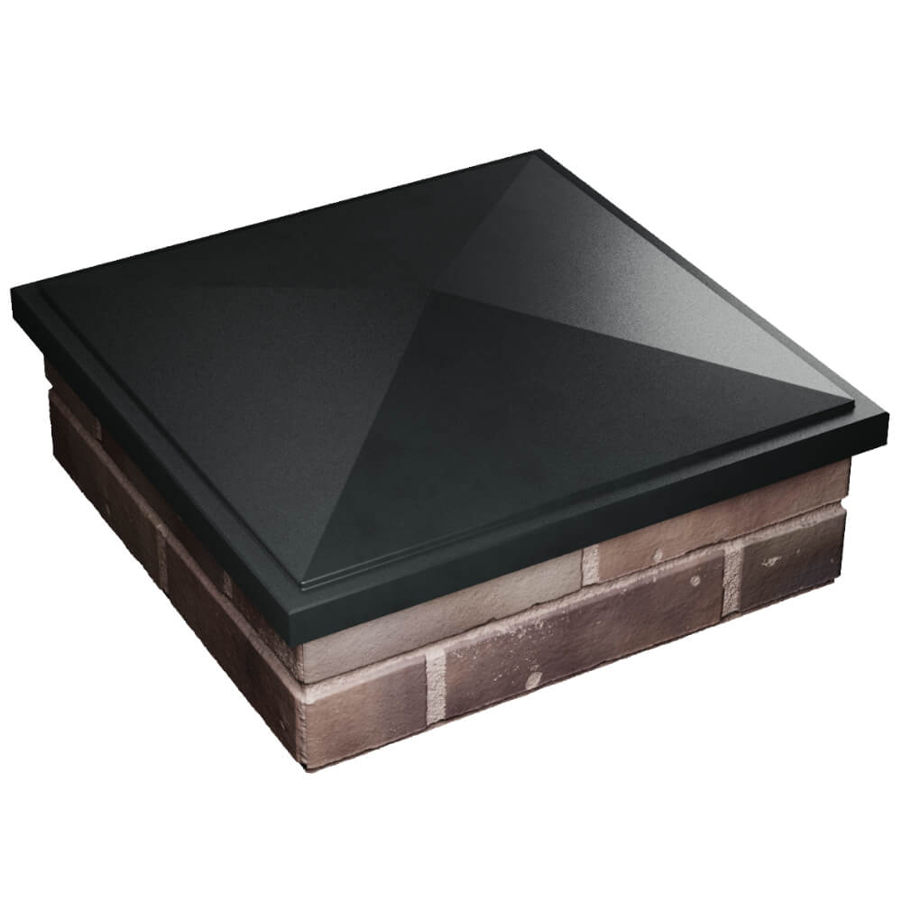 Колпак Zking БонаМоно Черный на столб 2х2 кирпича (515х515, 530х530мм) в Белогорске фото