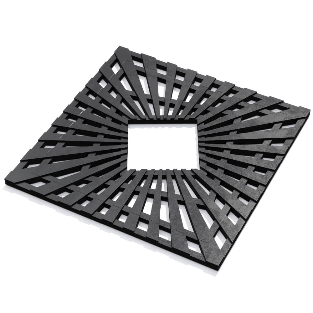 Приствольная решетка для дерева ZKING ATMOSPHERE 1.2х1.2м Черная в Белогорске фото