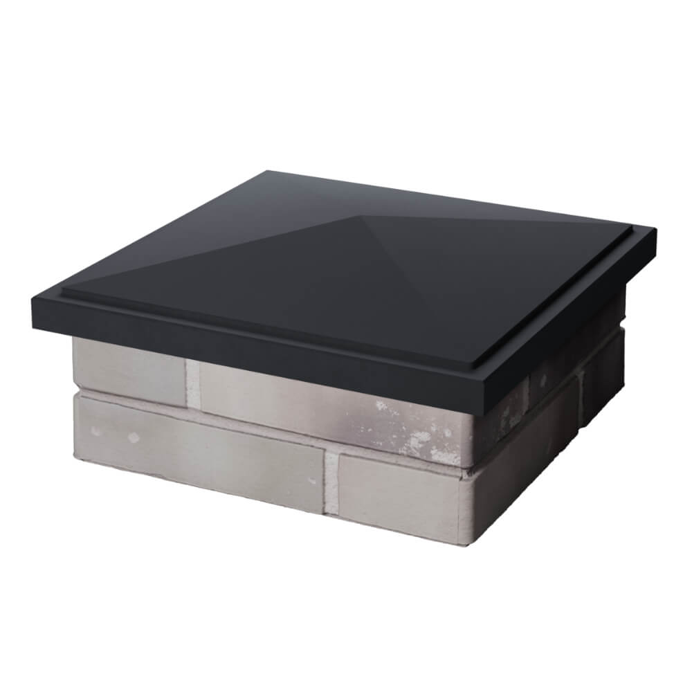 Колпак Zking БонаМоно Серый на столб 1.5х1.5 кирпича (385х385, 400х400мм) в Белогорске фото