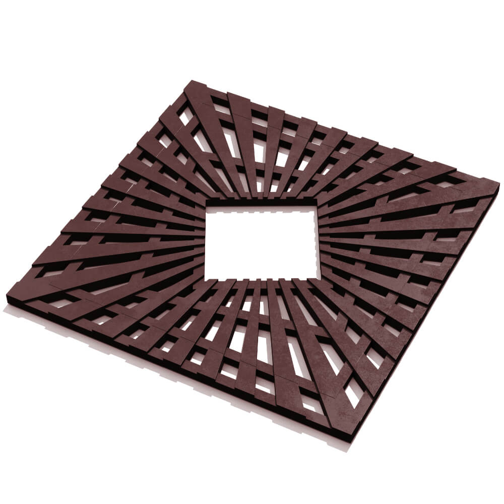 Приствольная решетка для дерева ZKING ATMOSPHERE 1.2х1.2м Коричневая в Белогорске фото