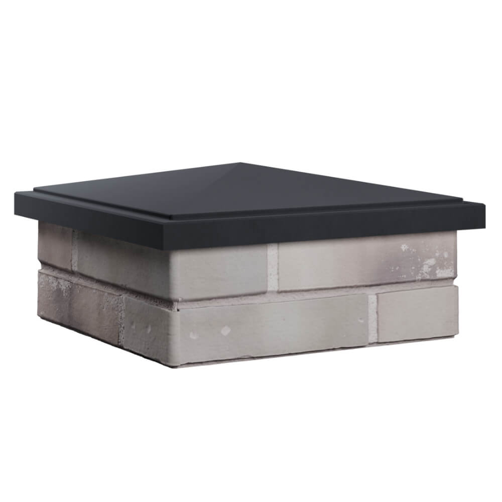 Колпак Zking БонаМоно Серый на столб 1.5х1.5 кирпича (385х385, 400х400мм) в Белогорске фото