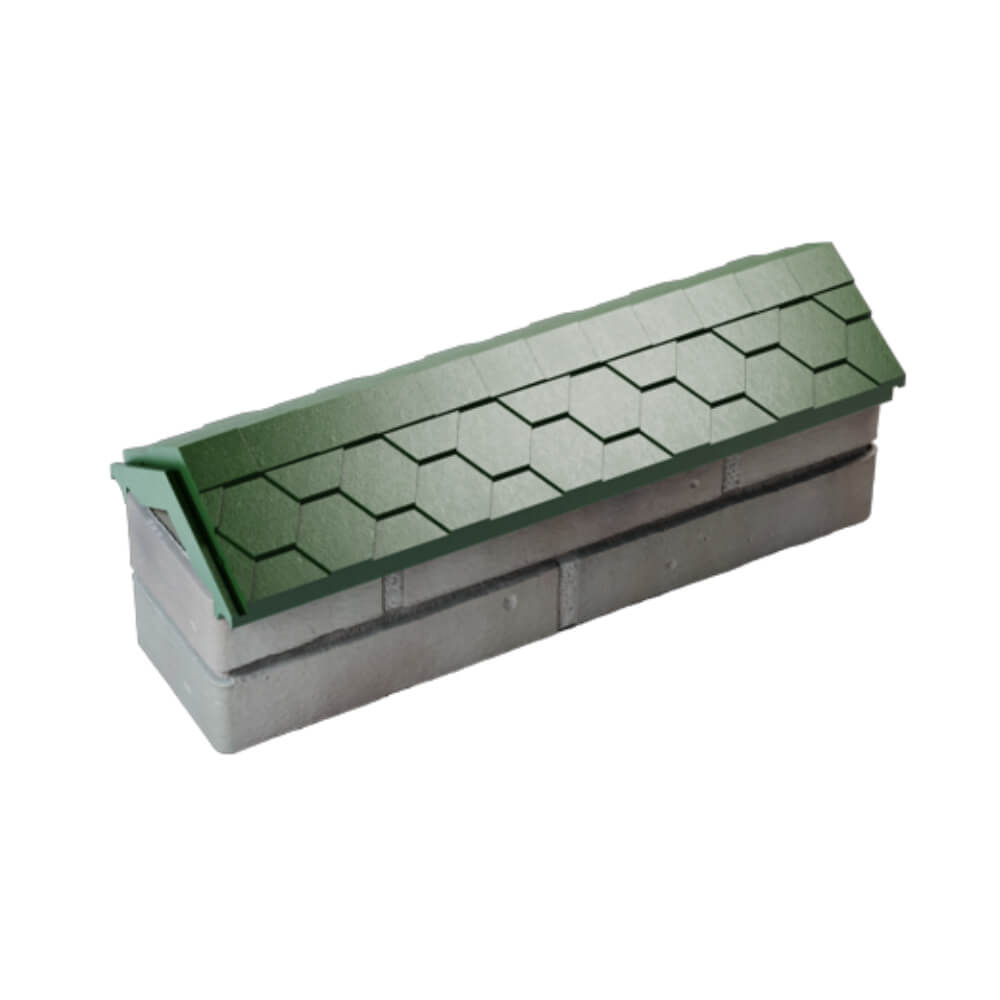 Парапет Zking Эверест Зеленый с посадкой на 0.5 кирпича (130мм) в Белогорске фото