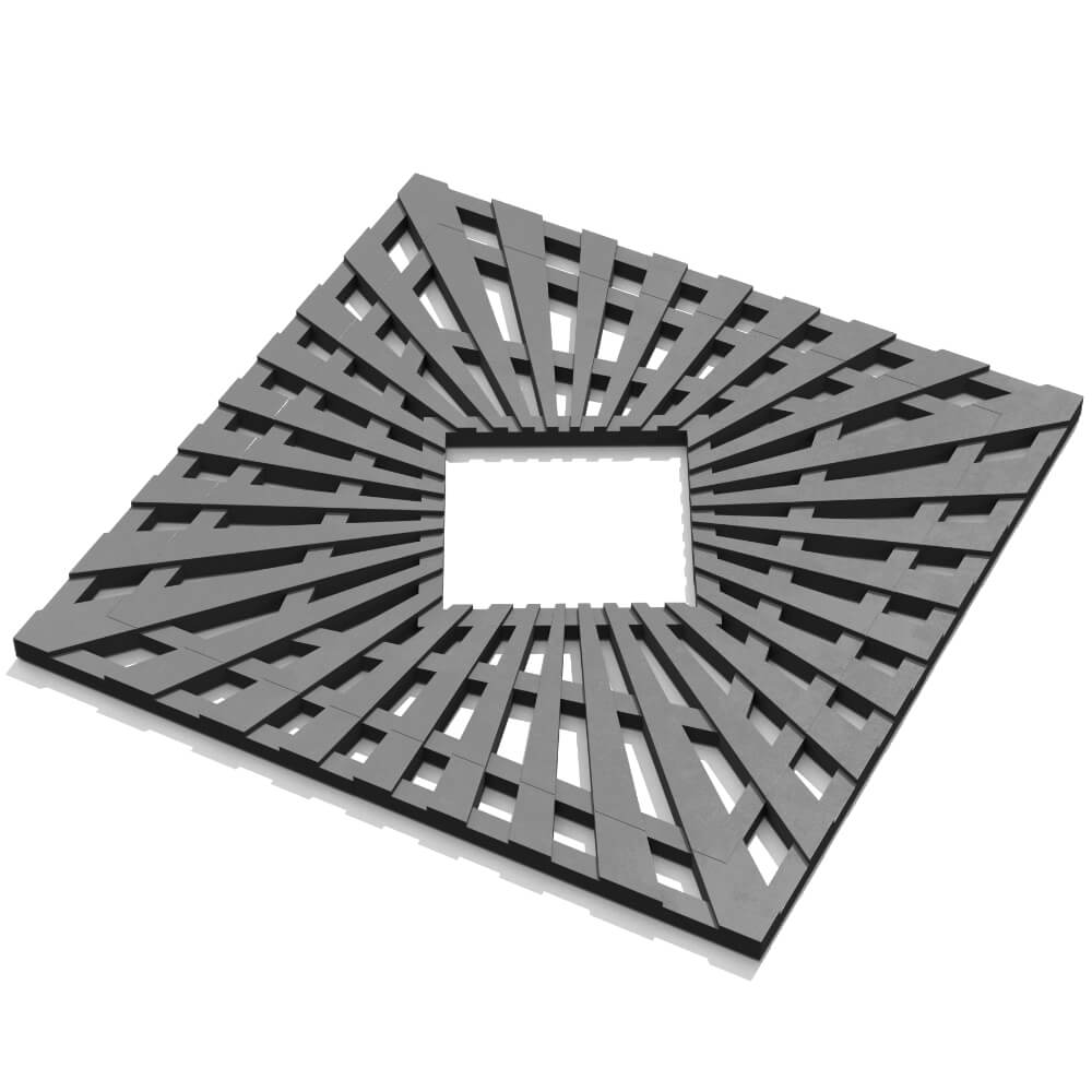 Приствольная решетка для дерева ZKING ATMOSPHERE 1.2х1.2м Серая в Белогорске фото