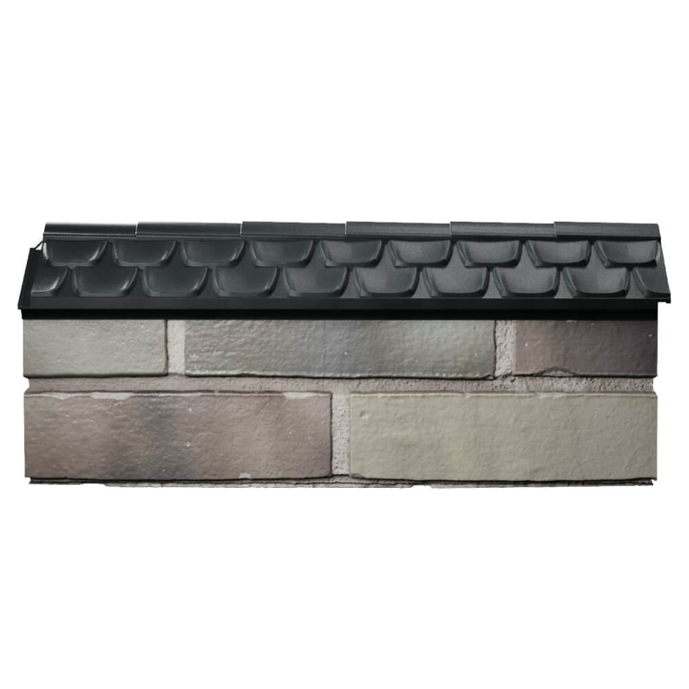 Парапет Zking Эльбрус Черный с посадкой на 0.5 кирпича (130мм) в Белогорске фото